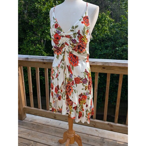 Free People Dress Fit & Flare Spring Summer Floral Boho Large Festival - Picture 3 of 8